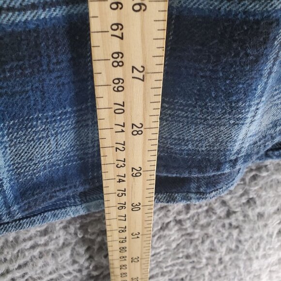 Jachs Shirt Mens XXL Blue Heritage Flannel Button-Up Plaid Long Sleeve Casual - Picture 6 of 10